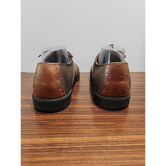 GH Bass & Co Saddle‎ Oxford Men 9.5M Brown Leather Shoes 5762 main image 2